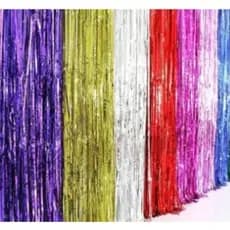 Cortina Metalizada Franja 2M X 1M Painel Decoração Festa
