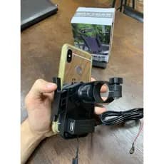 Suporte de Celular para Moto com Carregador USB – Universal, Fixação Reforçada, Seguro e Estável