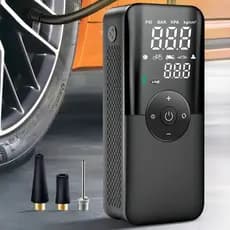 Compressor de Ar e PowerBank Portátil 12V 120W para Carro, Moto, Bicicleta, Bola
