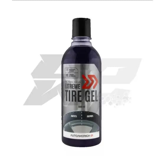 EXTREME TIRE GEL - GEL PARA PNEUS 500ml PRETINHO- AUTOAMERICA