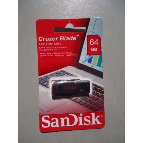 Pen Drive 64 GB Cruzer Blade USB Flash Drive