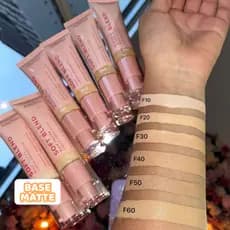 Base Líquida Soft Blend Cobertura Média, Textura Leve, Vit. E e Efeito Matte Linha Rosa 30g - Ruby Rose