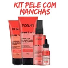 Kit SkinCare para pele com manchas Porán Clareia Manchas da pele com ácido mandélico e vitamina B3