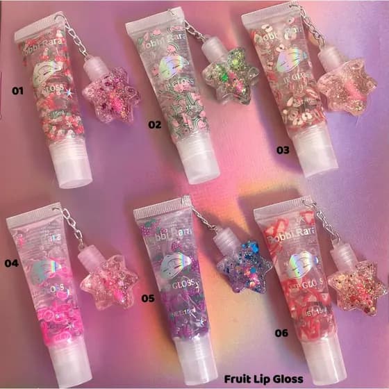 Lip Gloss Duo Stitch 2 lados | Lip Stitch CHAVEIRO Pingente de Mini Gloss Mágico Hidrata Brilha
