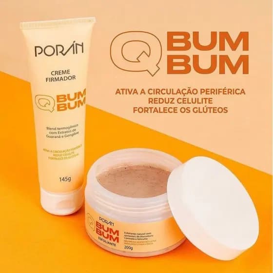 Kit Bumbum Perfeito – Creme Firmador + Esfoliante Poran