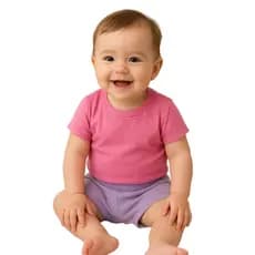 Short Bebê Cor Lilás 100% Algodão Malha Fantasia