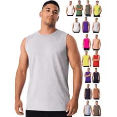Regata Treino Masculina Algodão Modelagem Machão Ombro Largo Várias Cores