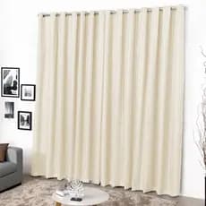 Cortina Microfibra Com Voil Xadrez 3,00 X 2,30 Sofisticada Decorativa Para Sala ou Quarto