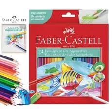 Lapis de Cor Faber Castell 24 Cores Aquarelavel