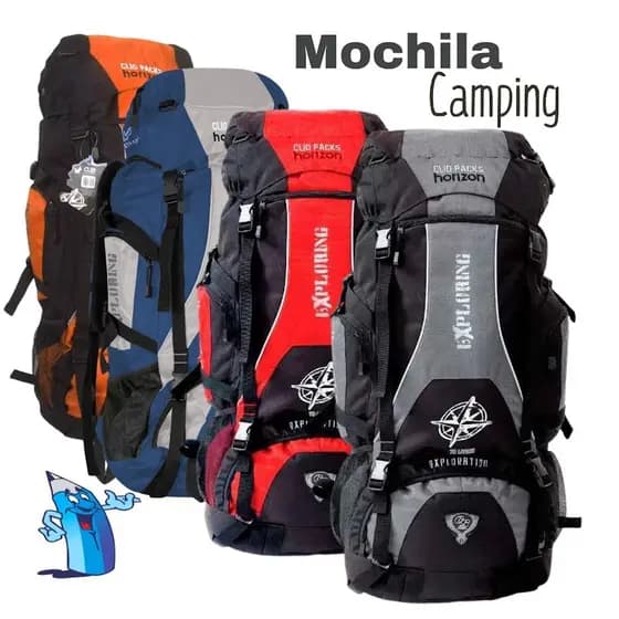 MOCHILA CAMPING TRILHA HORIZON EXPLORING 70 LITROS CLIO MC3102