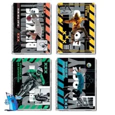 CADERNO 10 MATERIAS UNIVERSITÁRIO 160 FOLHAS PERFORMANCE MASCULINO ESPIRAL CREDEAL