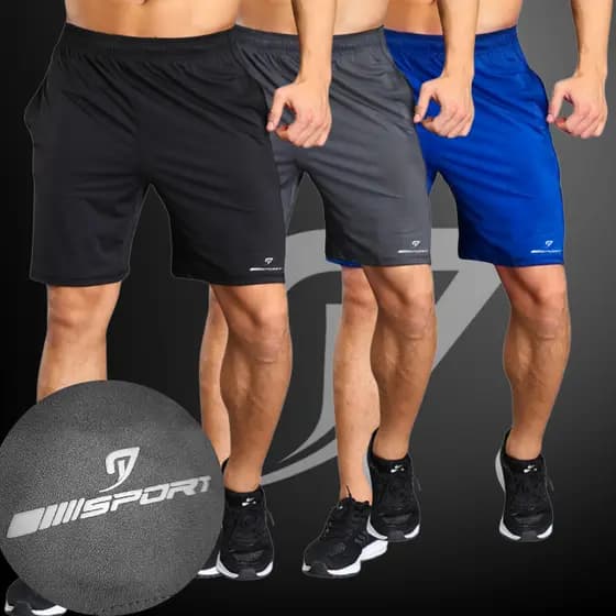 Kit 3 shorts Masculino Leves Para o Dia Dia