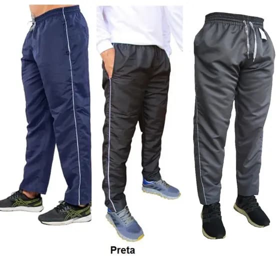 Kit Calça Masculina Tactel  Esportiva C/Bolso - Dia a dia- Trabalho Promoção