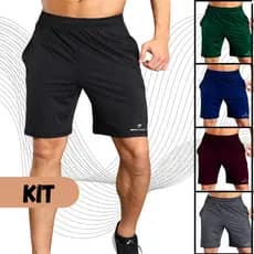 Kit Bermuda Leve Treino Esportivo Futebol Short Masculino Para  Bermuda Esportiva
