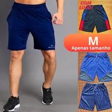 KIT SHORT MASCULINO PROMOÇÃO TAMANHO M BERMUDA LEVE MASCULINA SHORT FUTEBOL