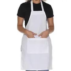 Avental Profissional Branco em Oxford com Bolso Frontal – Alta Qualidade