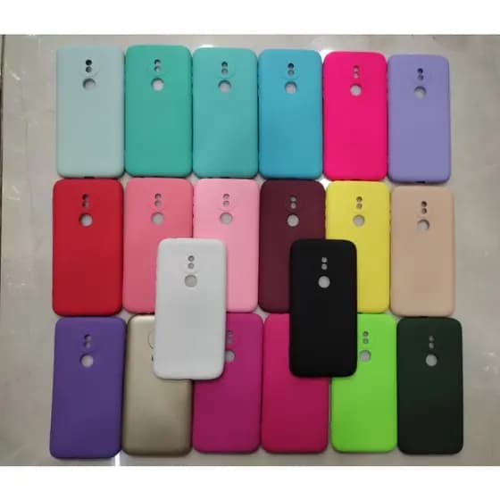 capa capinha moto G7 power Silicone Aveludada