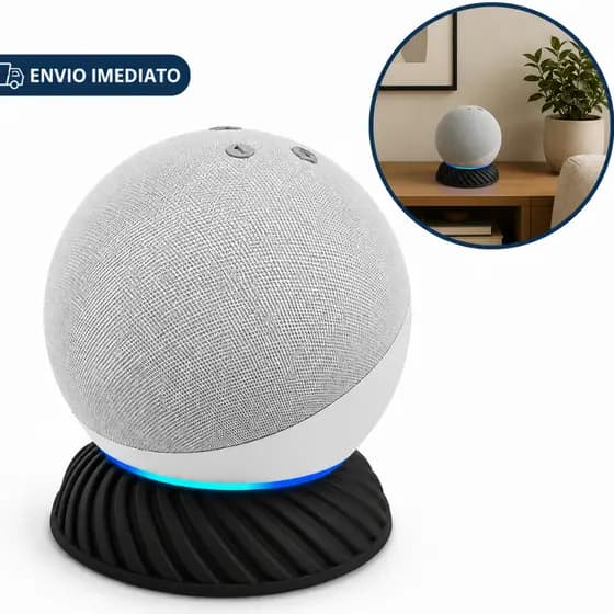 Suporte para Alexa Echo Dot 4 e 5 Base de Mesa Antiderrapante Compatível com Alexa Design Moderno Impressão 3D