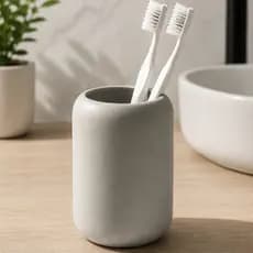 Porta Escova de Dente Decorativo para Bancada Organizador Design Moderno Elegante para Banheiro Organizado