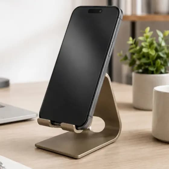 Suporte De Celular Mesa Escritório Universal Ajustável Premium Resistente Home Office Estudos Smartphone