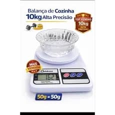 Balança Digital Cozinha 10kg Alta Precisão LCD | Dieta Fitness e Receitas