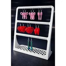 Suporte para Brincos Longos e Argolas – Organizador Vertical | Leve, Resistente e Moderno!