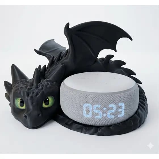Suporte Criativo Dragão Echo Dot Geração 3°