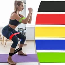 Kit 5 Mini Band Faixas Elásticas Treino Crossfit