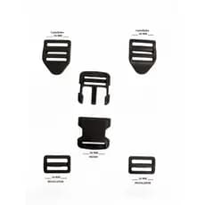Fecho castelo e regulador para bag bolsas motoboy