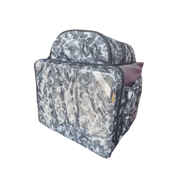 Mochila bag delivery motoboy camuflada completa com isopor laminado