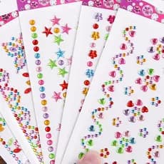 Criativo Vários Padrões De Adesivos Acrílicos De Cristal 3D Acrílico Diamante Decorativo Material De Bricolagem