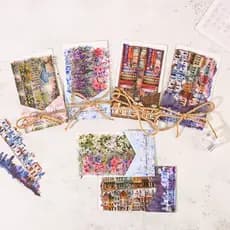 20 Peças Série De Notas De Vida Vintage Adesivos Longos Scrapbook Deco DIY
