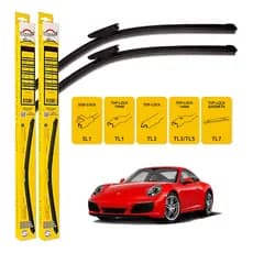 Palhetas Dyna Limpador Parabrisa Porsche 911 Carrera S 2017 A 2024