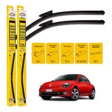 Par De Palhetas Dyna Limpador Parabrisa Volkswagen Fusca 2013 A 2017