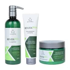 Kit Grandha Revitamax Home Care para Cabelos Danificados
