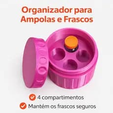 Organizador de Ampolas e Frascos de 3ML - Perfeito para guardar na geladeira