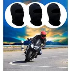 Kit 3 Touca Motoqueiro Proteção do Frio Respirável Balaclava Biker