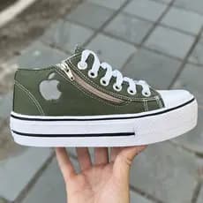 Tenis Feminino Plataforma Via Apple Militar