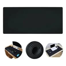Mousepad Preto Liso Grande 80x30cm Antiderrapante Gamer