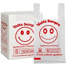Sacola Volte Sempre Reciclada Branca 30X40 Com 1000 Unidades