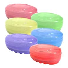 Kit 12 Saboneteira Plus Plástico Coloridas Para Banheiro Pacote