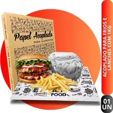 Acoplado Para lanche 30X38Cm Multiuso Delivery Rstaurante 1Kg