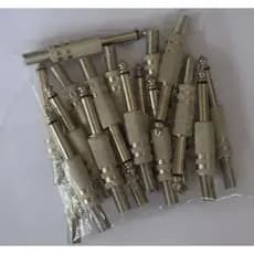 Kit 20 Plugues P10 Mono Csr Isolamento Fenolite Uw-2002a