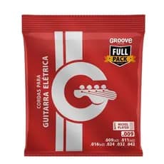 Encordoamento Groove Guitarra 009 Gfp1 Solez 3 Cordas Extras