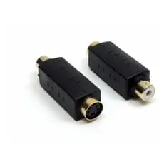 Adaptador Conector Star Cable Jack Svhs Femea X Plug Rca Fem