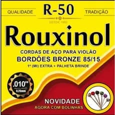 Encordoamento De Violão Aço 010 R50 Bronze 85/15
