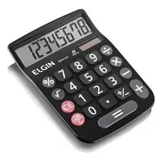 Calculadora De Mesa 8 Dígitos Preta Mv4133 Elgin Cor Preto Preto