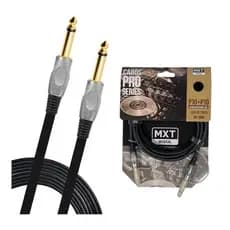 Cabo Pro Series P10 + P10 10 Metros Mxt Banhado A Ouro 24k