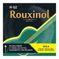 Encordoamento Viola 10 Cordas Rouxinol 011 R52 +3ª E Palheta