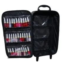 Mala Com Rodinhas P/manicures Bolsa Maleta P/esmaltes Maquiagem Atendimento Manicures Home Oficce